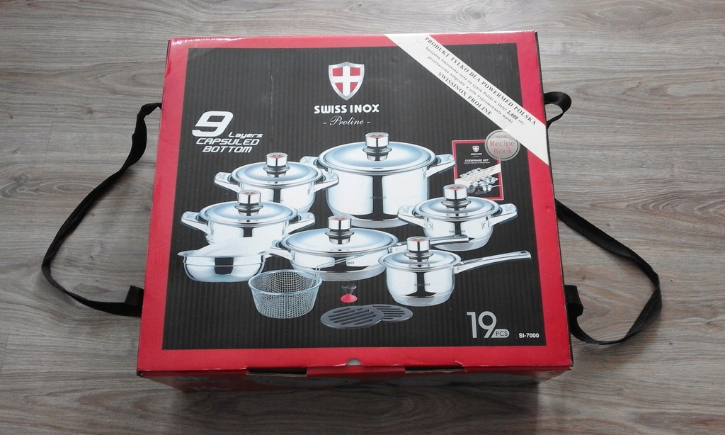 Zestaw garnków Swiss inox 19 pcs