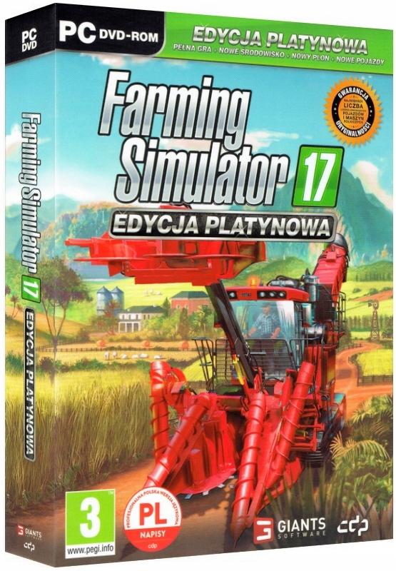 FARMING SIMULATOR 17 PLATINUM EDITION PŁYTA PC PL