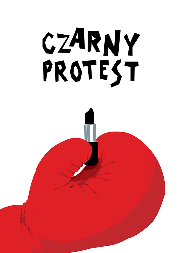 plakat Czarny protest od MONIKA PRUS DDZ2017