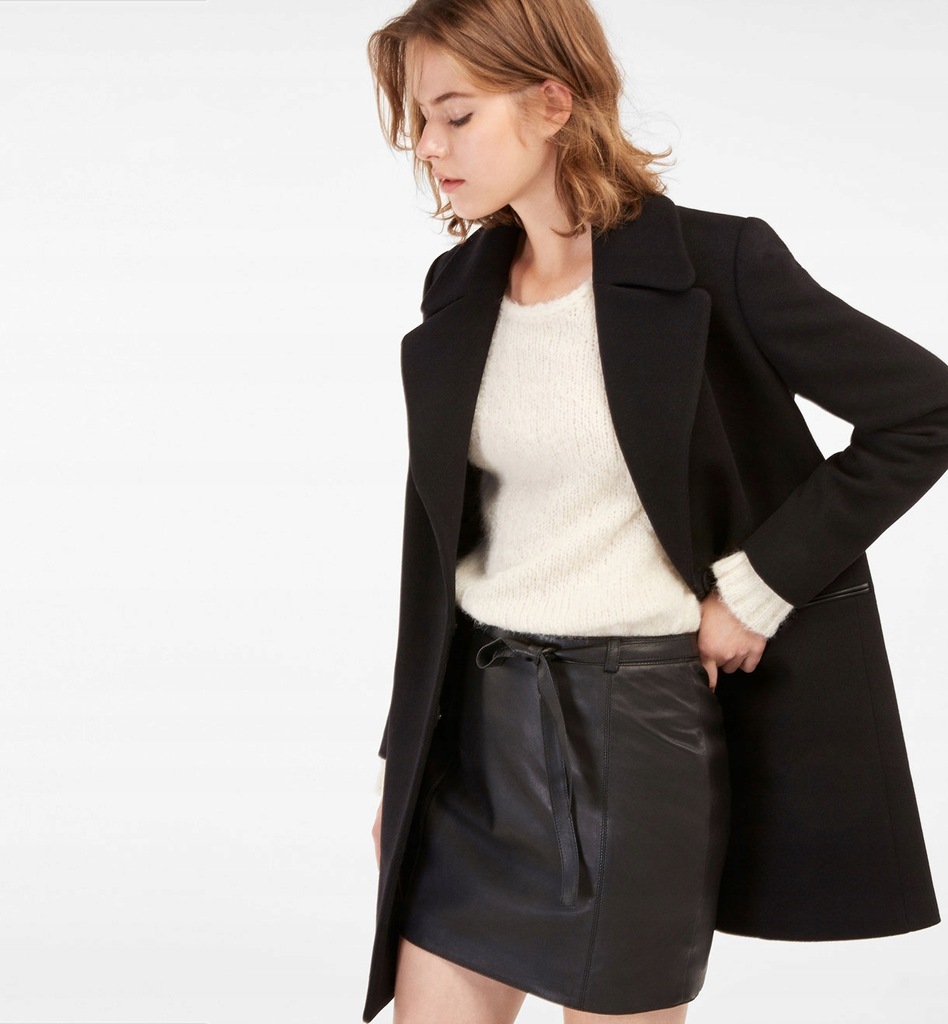 MASSIMO DUTTI spódnica 36 S 100% SKÓRA NATURALNA