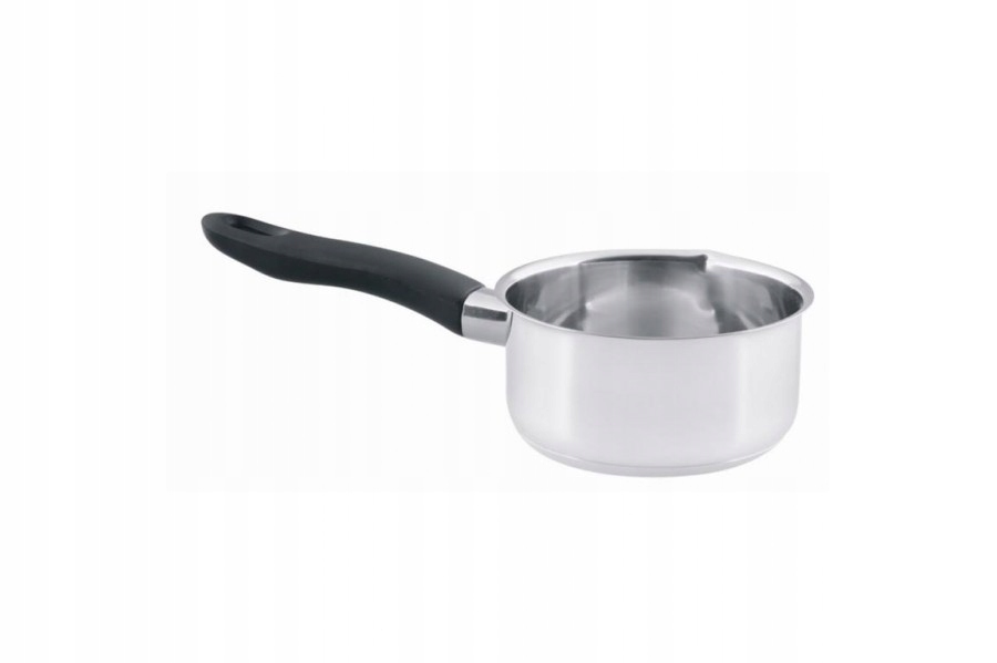 Rondel prosty 14 cm nierdzewny garnek z rączką