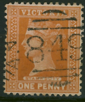 Victoria one penny - Victoria / Stamp Duty