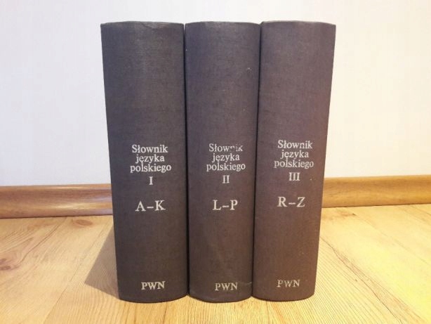SŁOWNIK JĘZYKA POLSKIEGO PWN 3 TOMY KOMPLET 1979