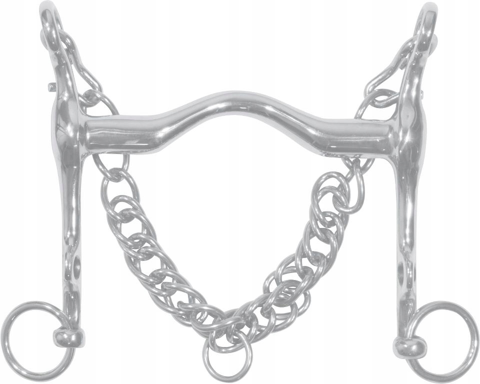 Munsztuk, pelham, wędzidło pełne 12,5 cm