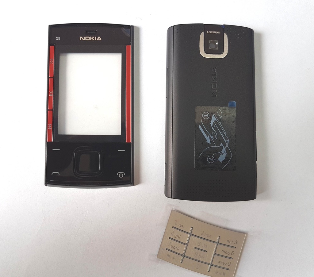 OBUDOWA NOKIA X3 ROZSUWANA ORYGINALNA KOMPLET