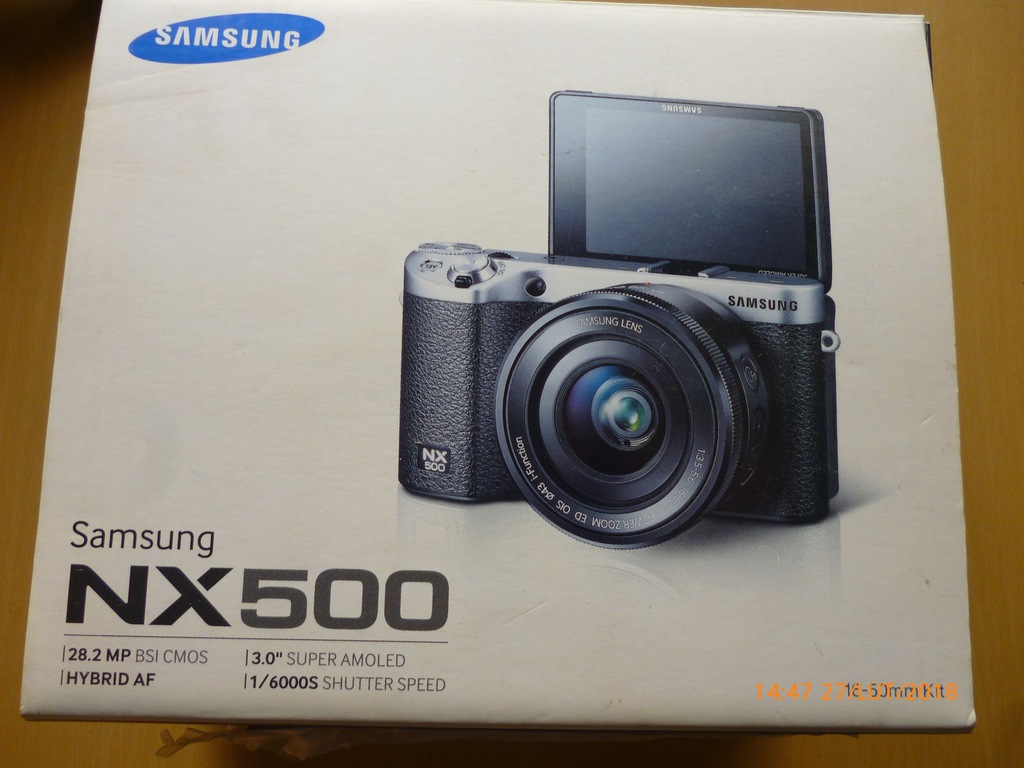 Samsung NX 500 28,2 MP 3" monitor