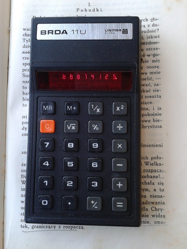 Stare kalkulatory Unitra Eltra Brda 11U - 2 szt
