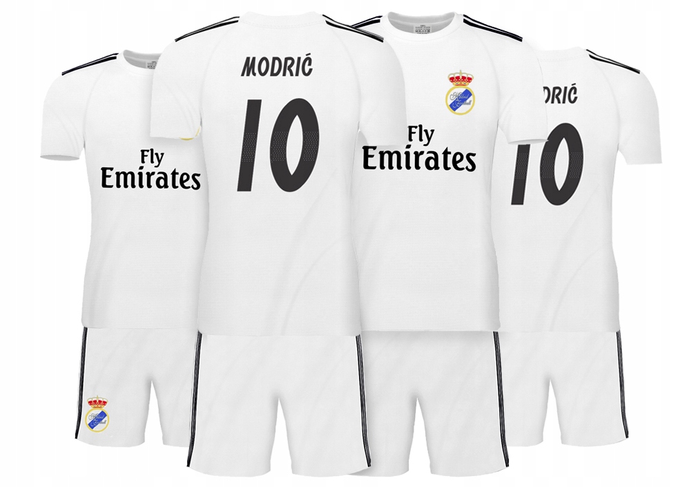 MODRIC 10 REAL MADRYT Strój Piłkarski Komplet 146 - 7531656124 ...