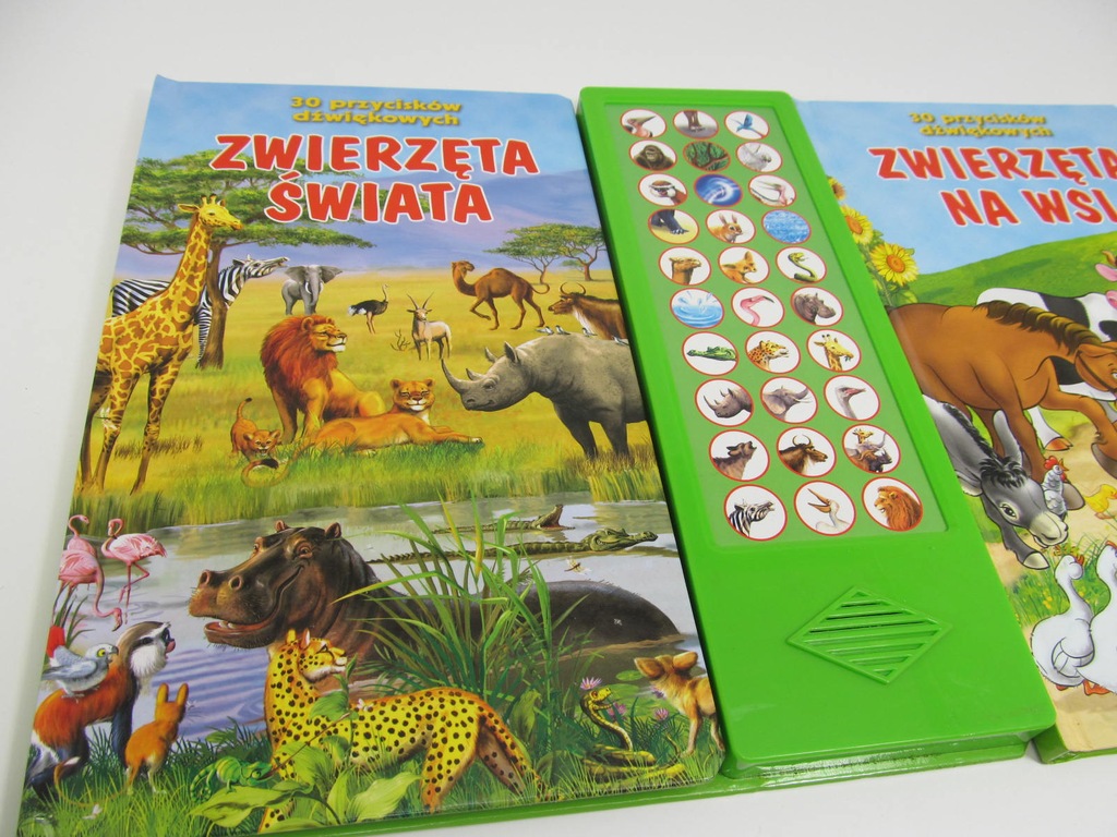ZWIERZĘTA ŚWIATA 30 PRZYCISKÓW DŹWIĘKOWYCH