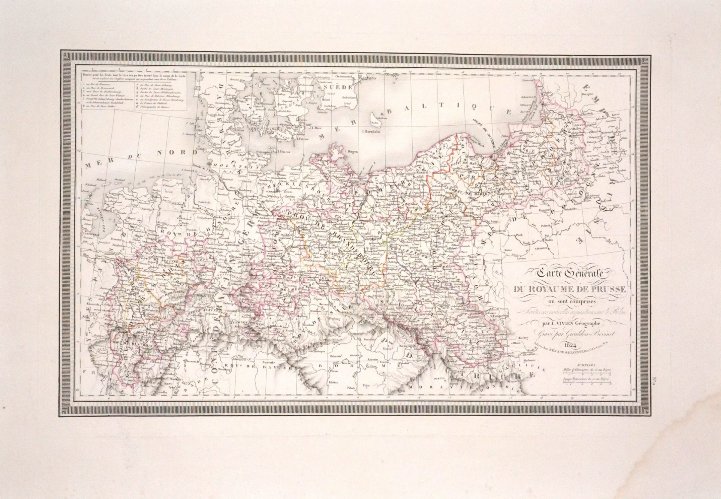 PRUSY ŚLĄSK POMORZE WIELKOPOLSKA MAPA 1824