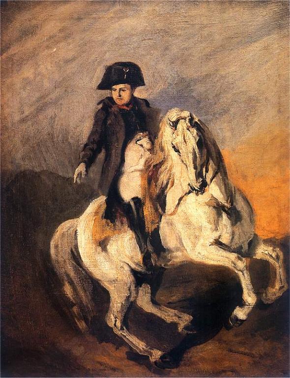 OBRAZ OLEJNY Napoleon na koniu P Michałowski
