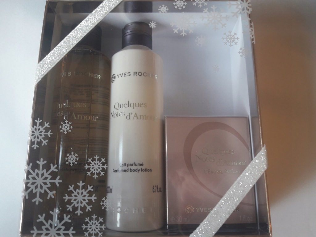 YVES ROCHER ZESTAW QUELQUES NOTES D'AMOUR pudełko 7721684690 oficjalne archiwum Allegro
