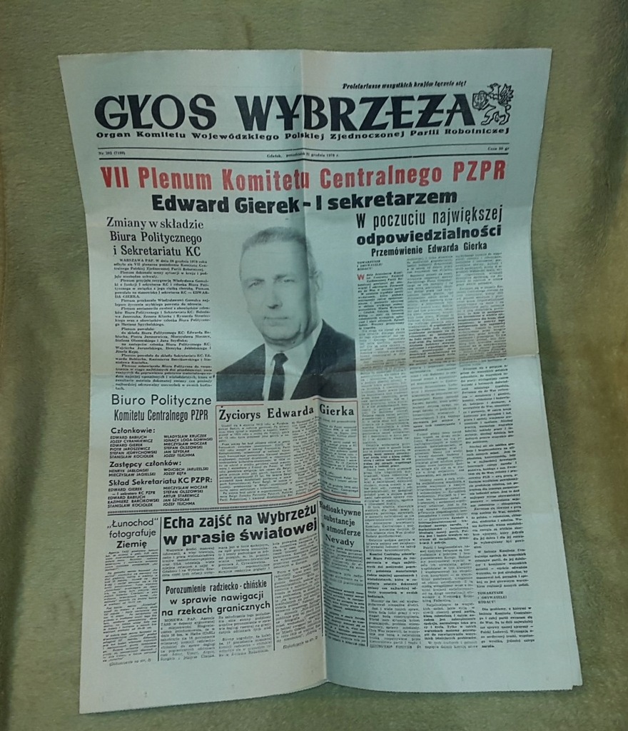 GŁOS WYBRZEŻA 21.12.1970r