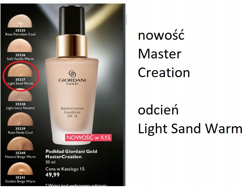 Oriflame podkład Giordani Gold Master Creation NEW - 7582656858 ...