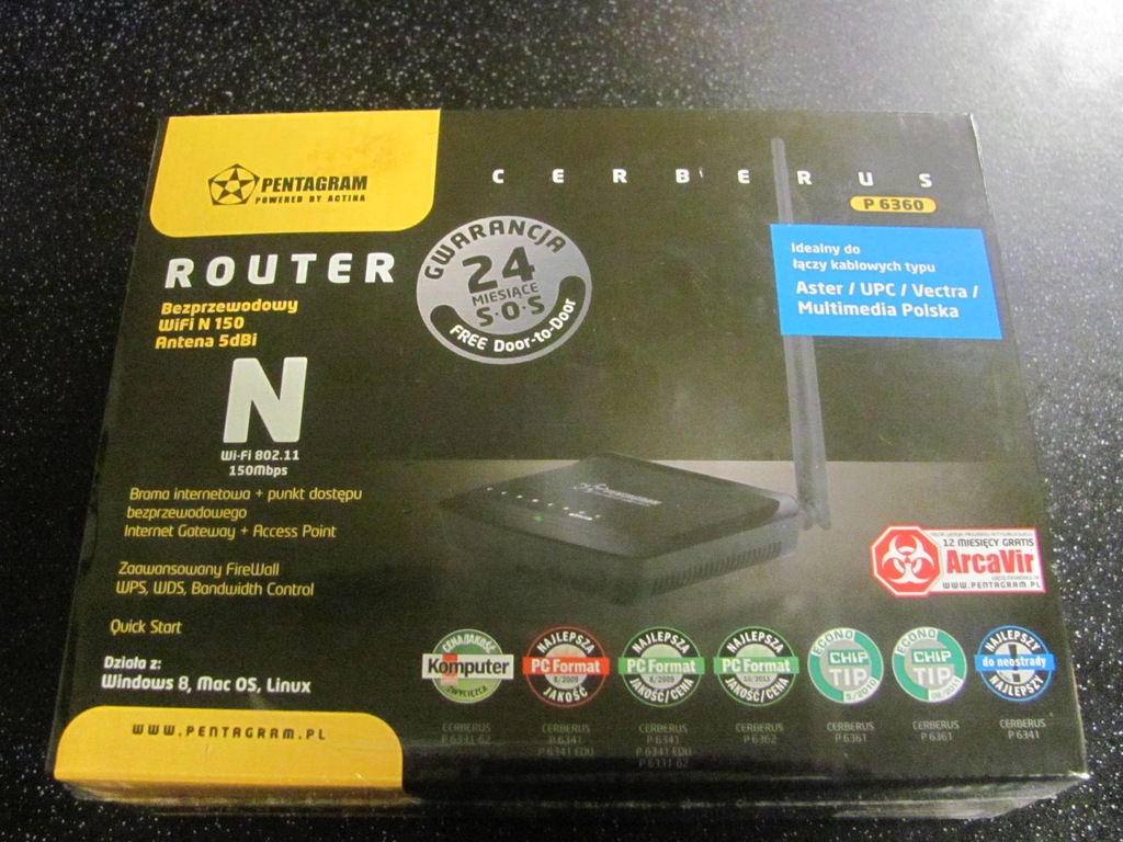 Nowy bezprzewodowy router Pentagram Cerberus P6360