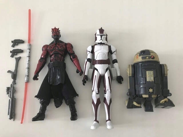 HASBRO STAR WARS WOJNY KLONÓW DARTH MAUL R3-S6