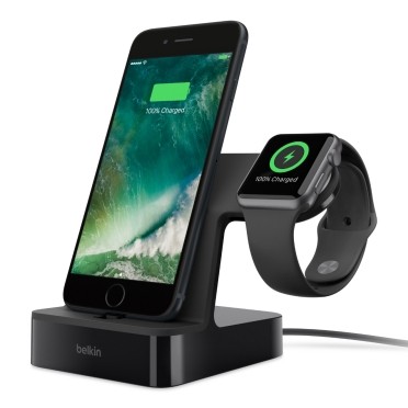 Valet Charge Dock for iPhone&amp;Watch Black