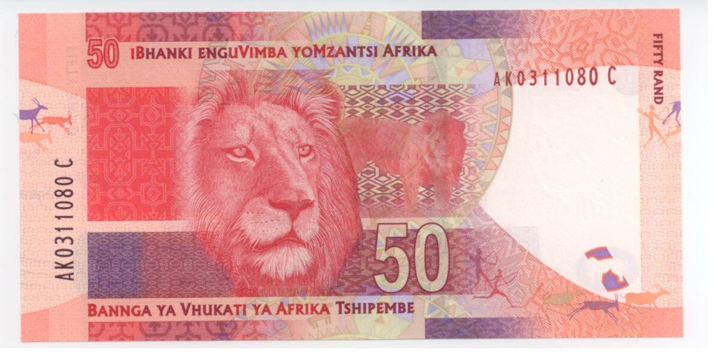 Rep. Poł. Afryki 50 randów 2012