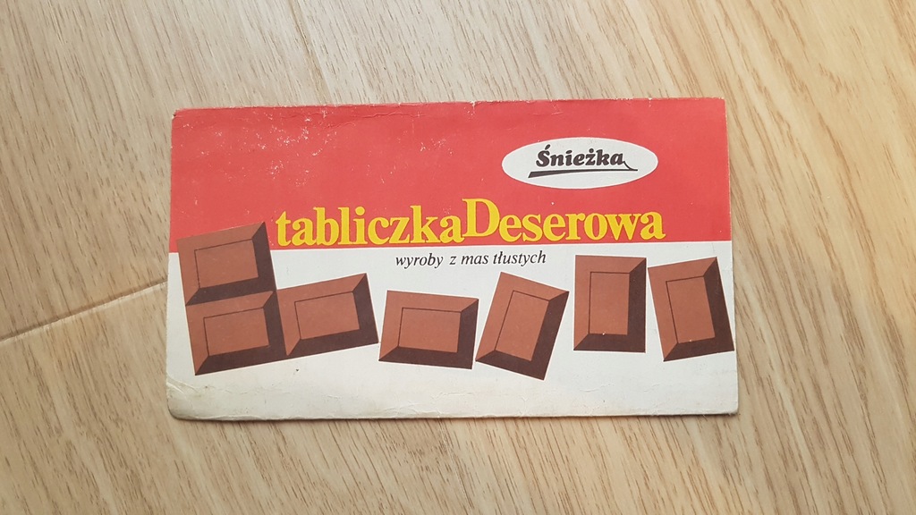 ŚNIEŻKA OPAKOWANIE CZEKOLADA TABLICZKA DESEROWA
