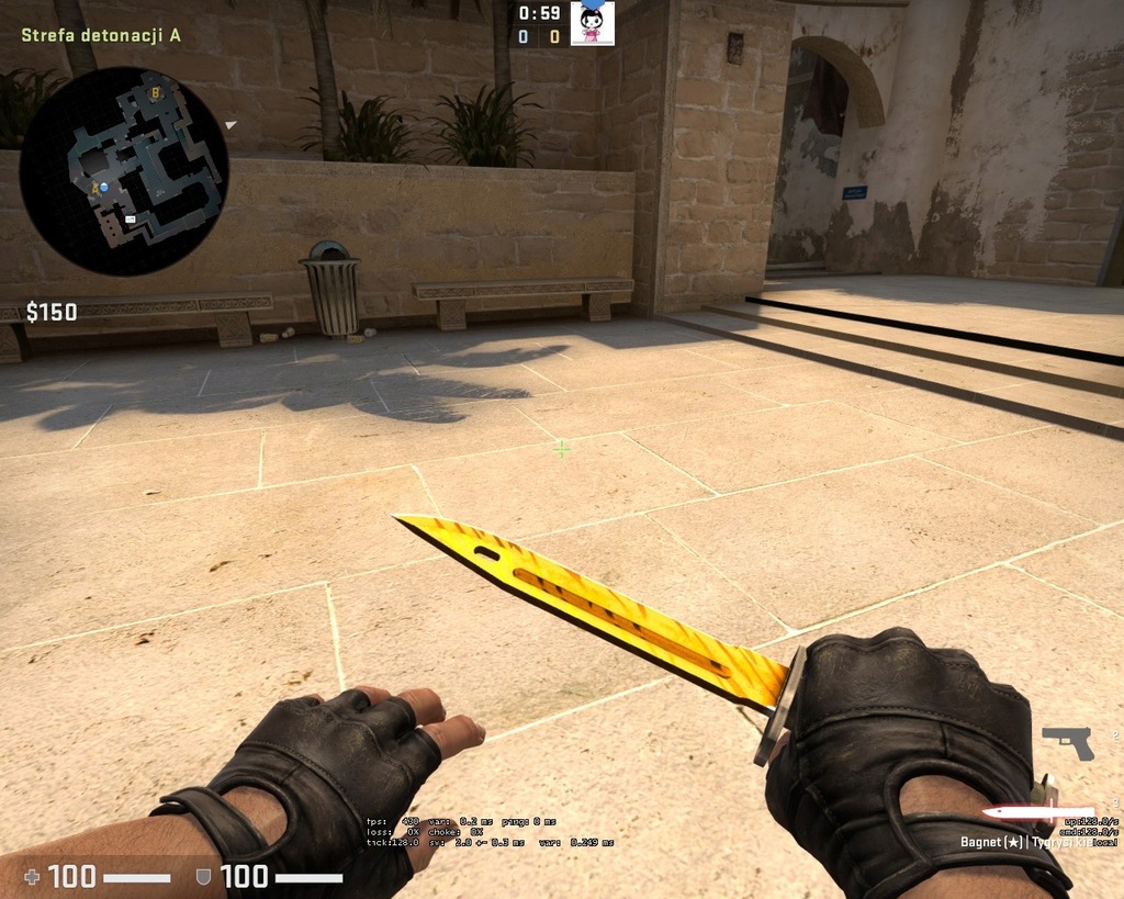 Bayonet Tiger Tooth Factory New, Skin CS:GO