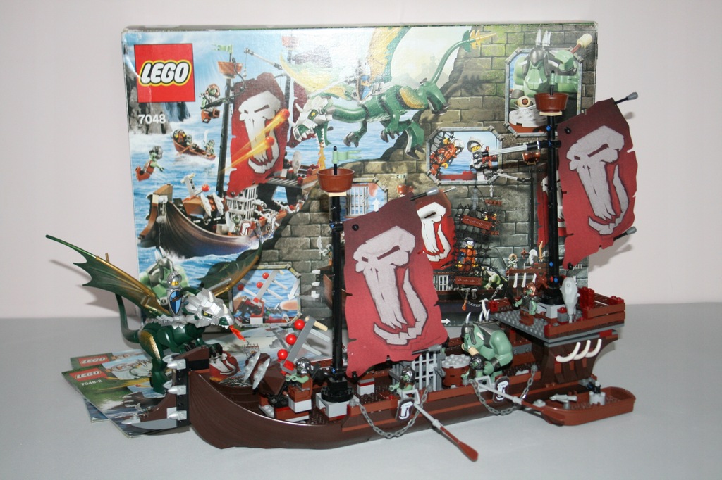 Lego 7048 Troll Warship, smok,pudełko, najtaniej