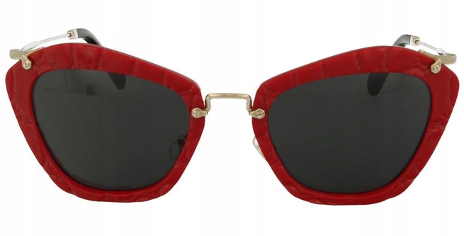 MIU MIU NOIR Okulary przeciwsłoneczne CZERWONE 55
