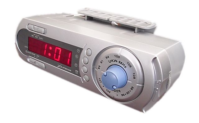 RADIO KUCHENNE PODWIESZANE ZEGAR ALARM NIEMIECKIE