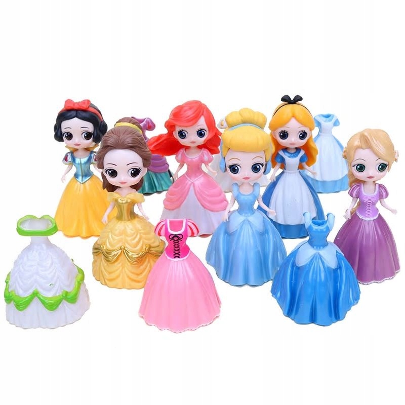 ZESTAW FIGUREK KSIĘŻNICZKI DISNEY 12SZT BELL ARIEL