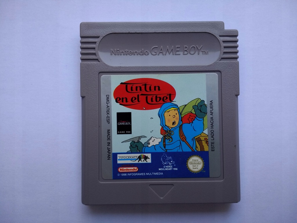 Tintin en el Tibet Gameboy Classic GB ideał