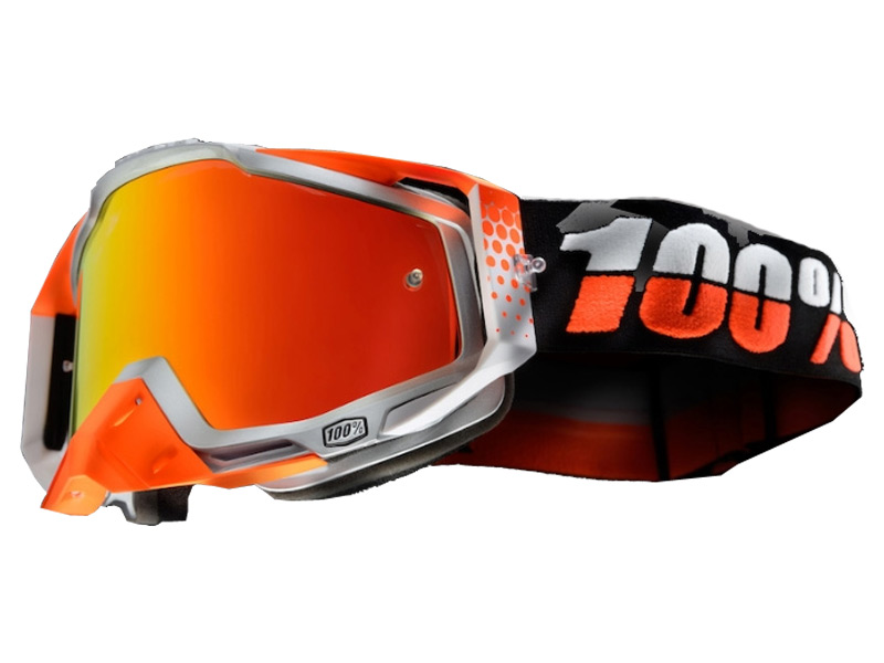 Gogle 100% procent pomarańczowe enduro cross atv