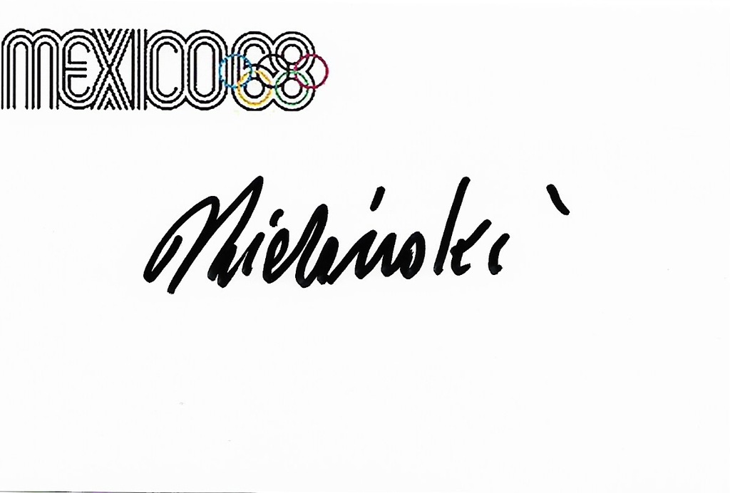 Władysław Zieliński - olimpijczyk. Autograf