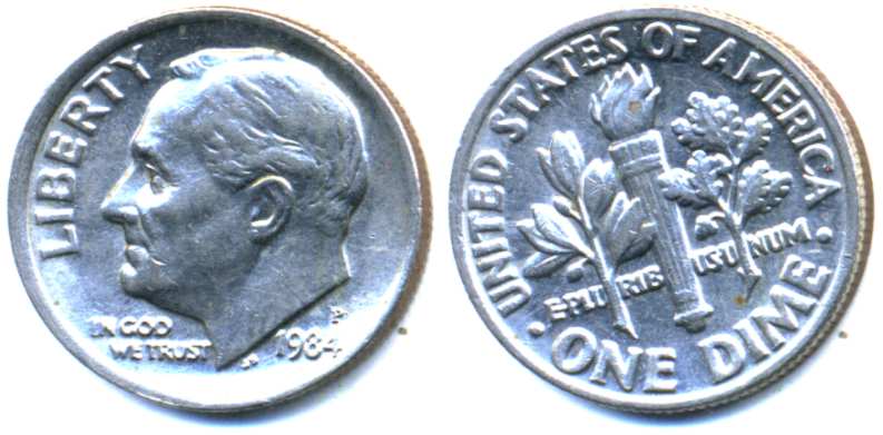 USA  One Dime /10 Cents /1984 r. P