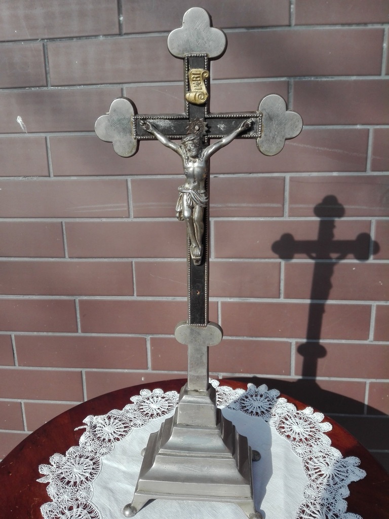 SECESYJNY KRZYŻ KRUCIFIKS OK. 1910r FIGURA JEZUSA