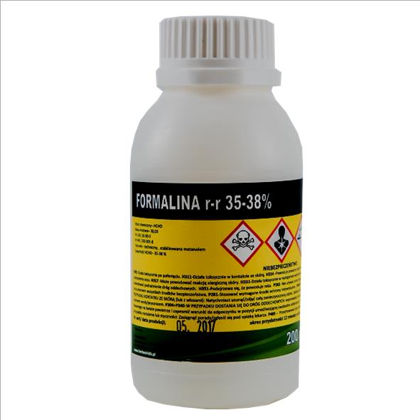 FORMALINA, formaldehyd 3538, formol 200ml. 7059535251 oficjalne