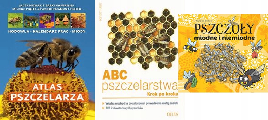 Atlas pszczelarza+ABC pszczelarstwa+Pszczoły miod.