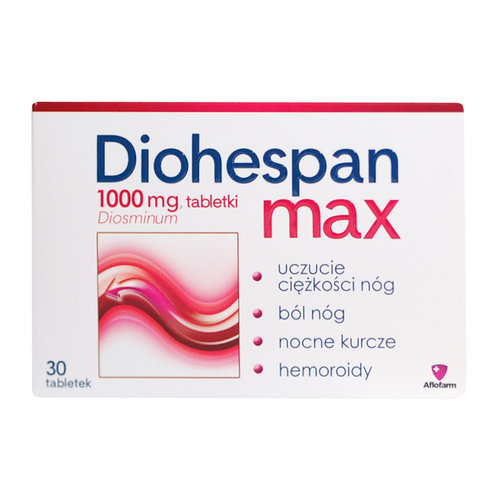 DIOHESPAN MAX diosmina 1000 mg diosminex 30 tabl
