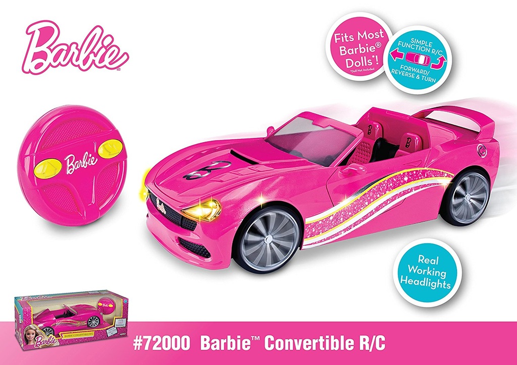 BARBIE AUTO STEROWANE R/C Cabrio Kabriolet Różowy 7708148506