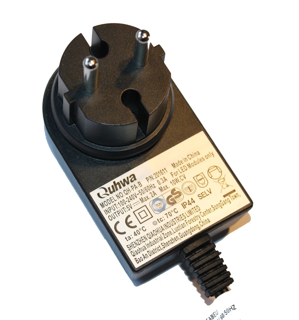 Zasilacz 5V 2A 10W GELE005ABEU 2 pin Led laser