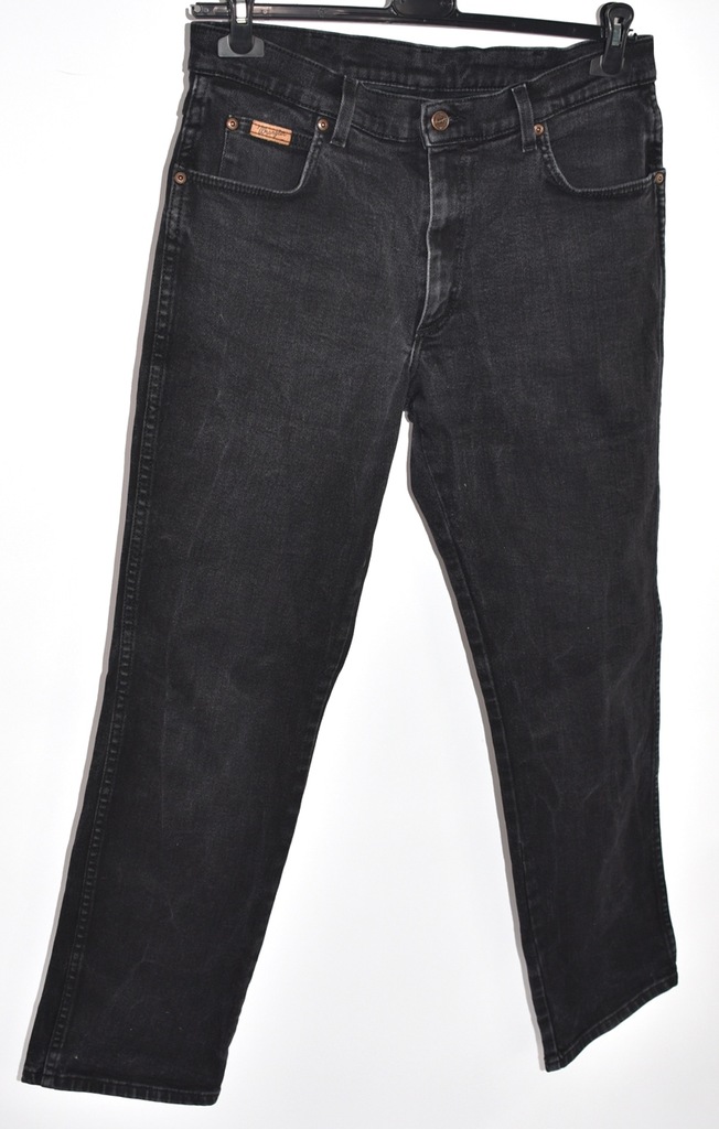 WRANGLER spodnie jeansy męskie r_w34/l32 czarne