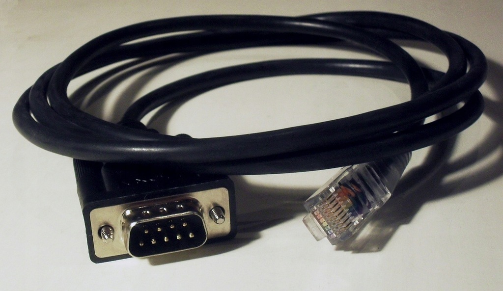 Kabel CBL-RJ45M9-150 RJ45 8pin DB9 męski do NPort