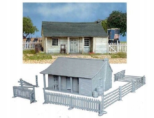 North American Cabin or Farmhouse 1750-1900 WBM