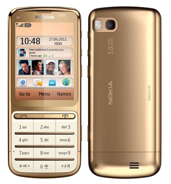 NOKIA C3-01 ZŁOTA PL GWAR 3 MSC. F.VAT23%