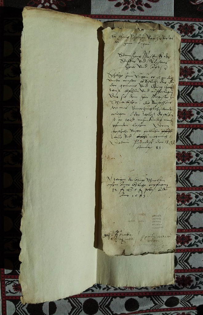 1583 Rękopis Paradyż Schwiebus Świebodzin Lugau
