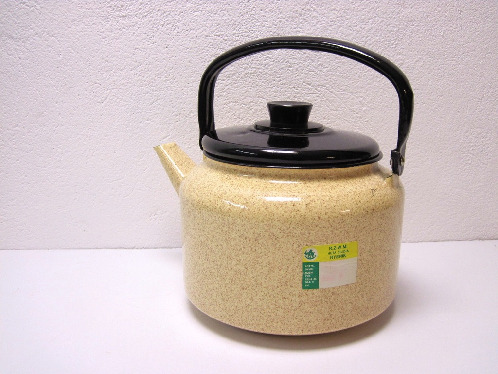 Emaliowany Czajnik 3,5l - Huta Silesja - Jak Nowy!