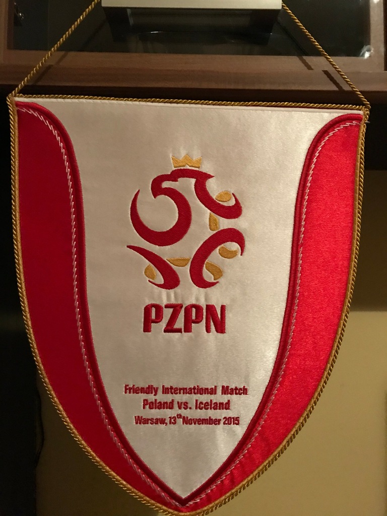 Proporczyk meczowy Reprezentacji Polski - Islandia
