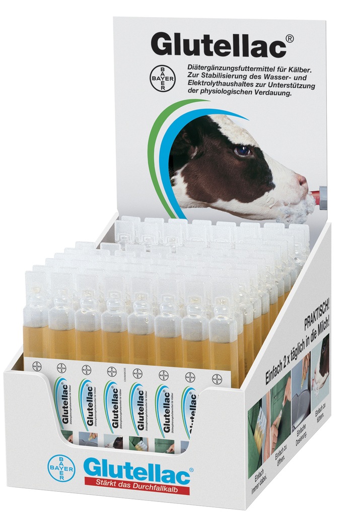 GLUTELLAC wzmacnia cielęta z biegunką 8x50ml