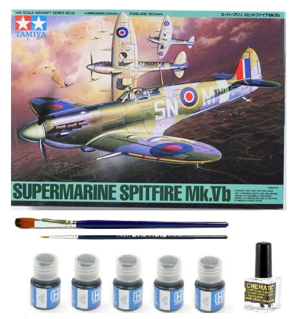 Model do sklejania Spitfire MkV +farby,klej,pędzle