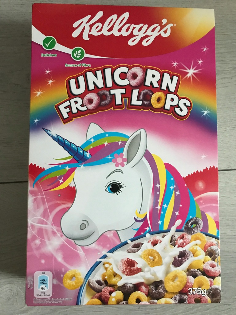 NOWE PŁATKI UNICORN FROOT LOOPS 375g