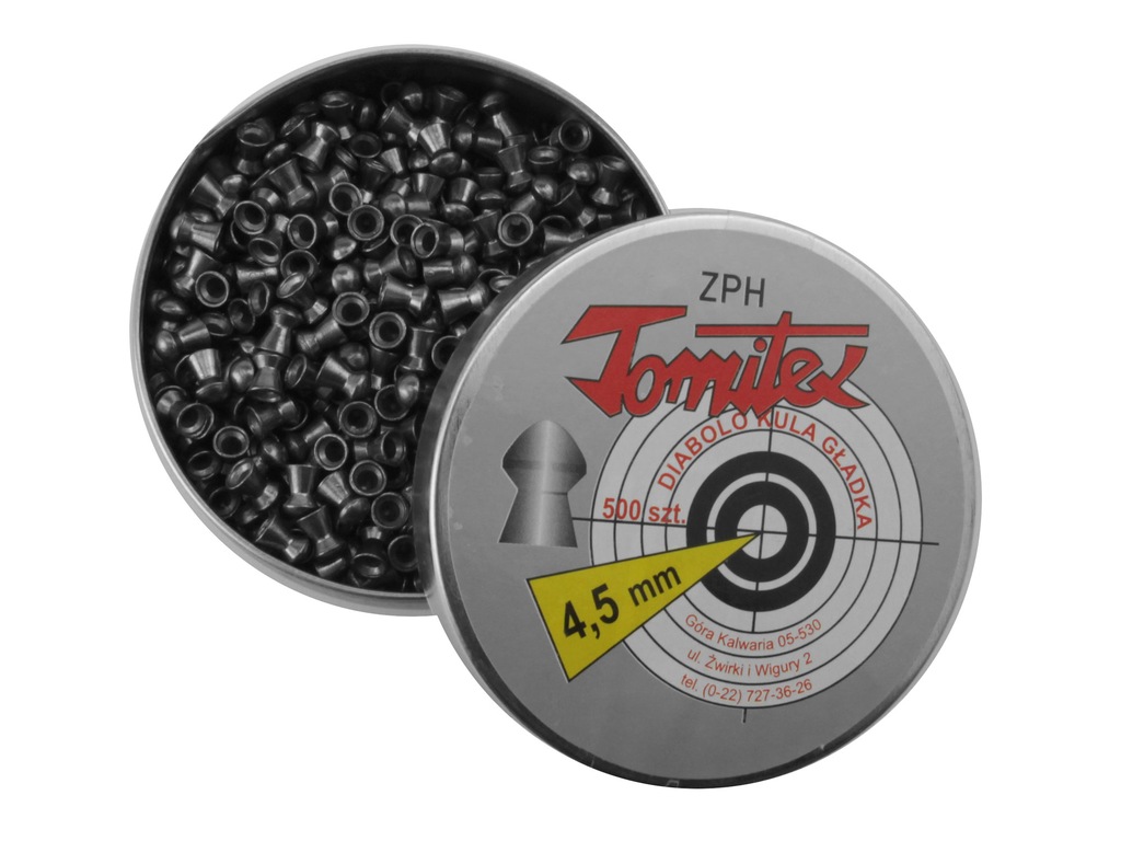 Śrut Tomitex Diabolo Kula Gładka 4,5 mm 1op=500szt