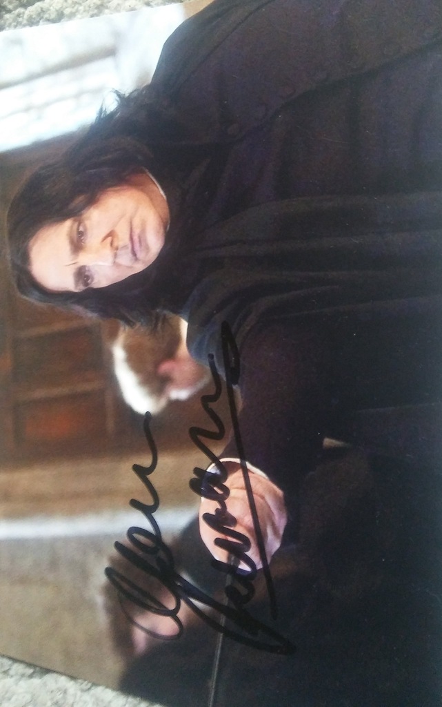 Ś.P.ALAN RICKMAN Harry Potter-zdjęcie z autografem